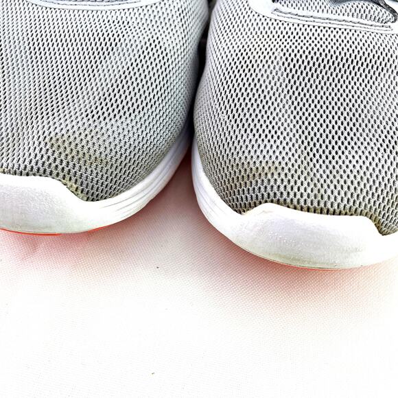 NIKE Revolution 3 Women Wolf Grey Hyper Orange Running Shoes 819303-002 Sz 10 - Picture 3 of 7